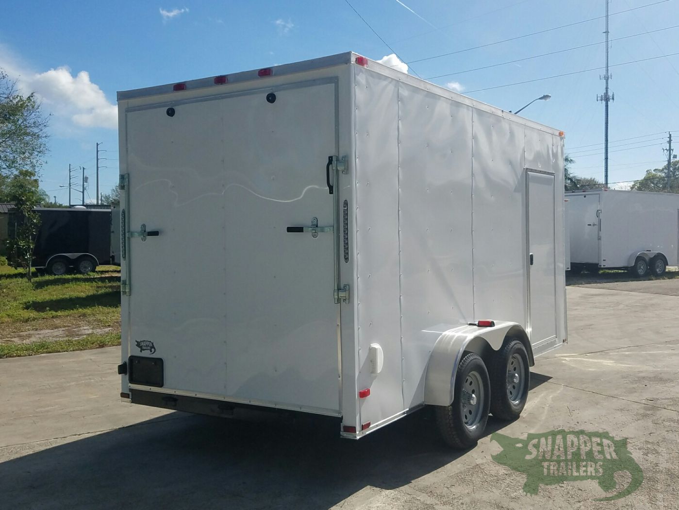 Quality Cargo 7x14 TA Trailer - White, Ramp, Side Door, Extra Height - Image 9