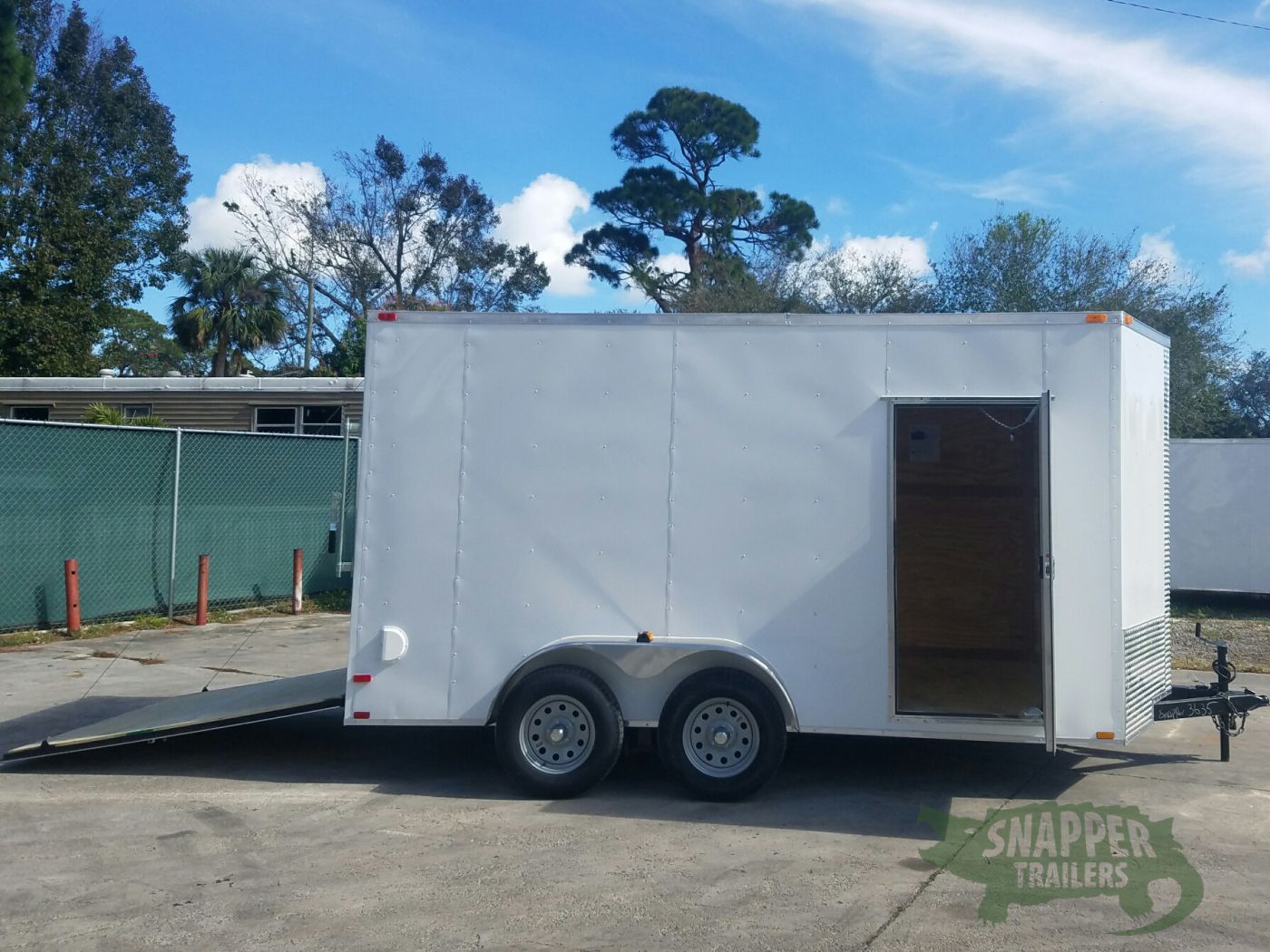 Quality Cargo 7x14 TA Trailer - White, Ramp, Side Door, Extra Height - Image 10