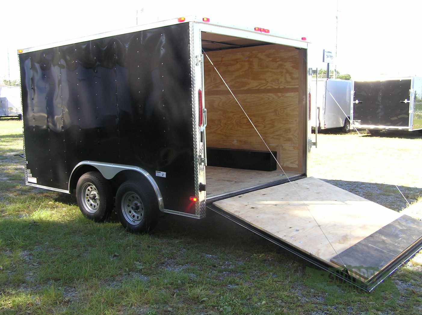 South Georgia Cargo 8.5x12 TA Trailer - Black, Ramp, Side Door - Image 4