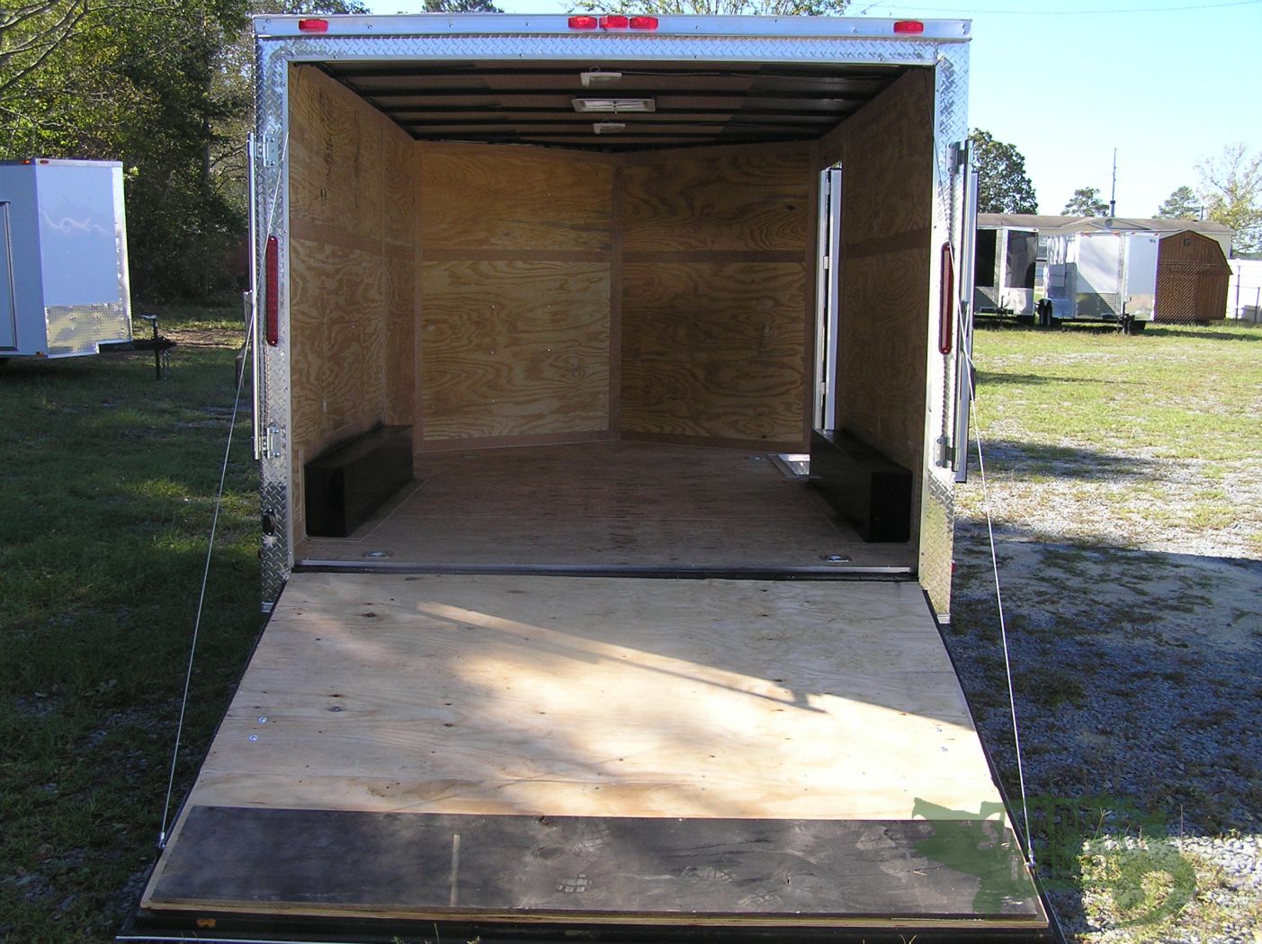 South Georgia Cargo 8.5x12 TA Trailer - Black, Ramp, Side Door - Image 6