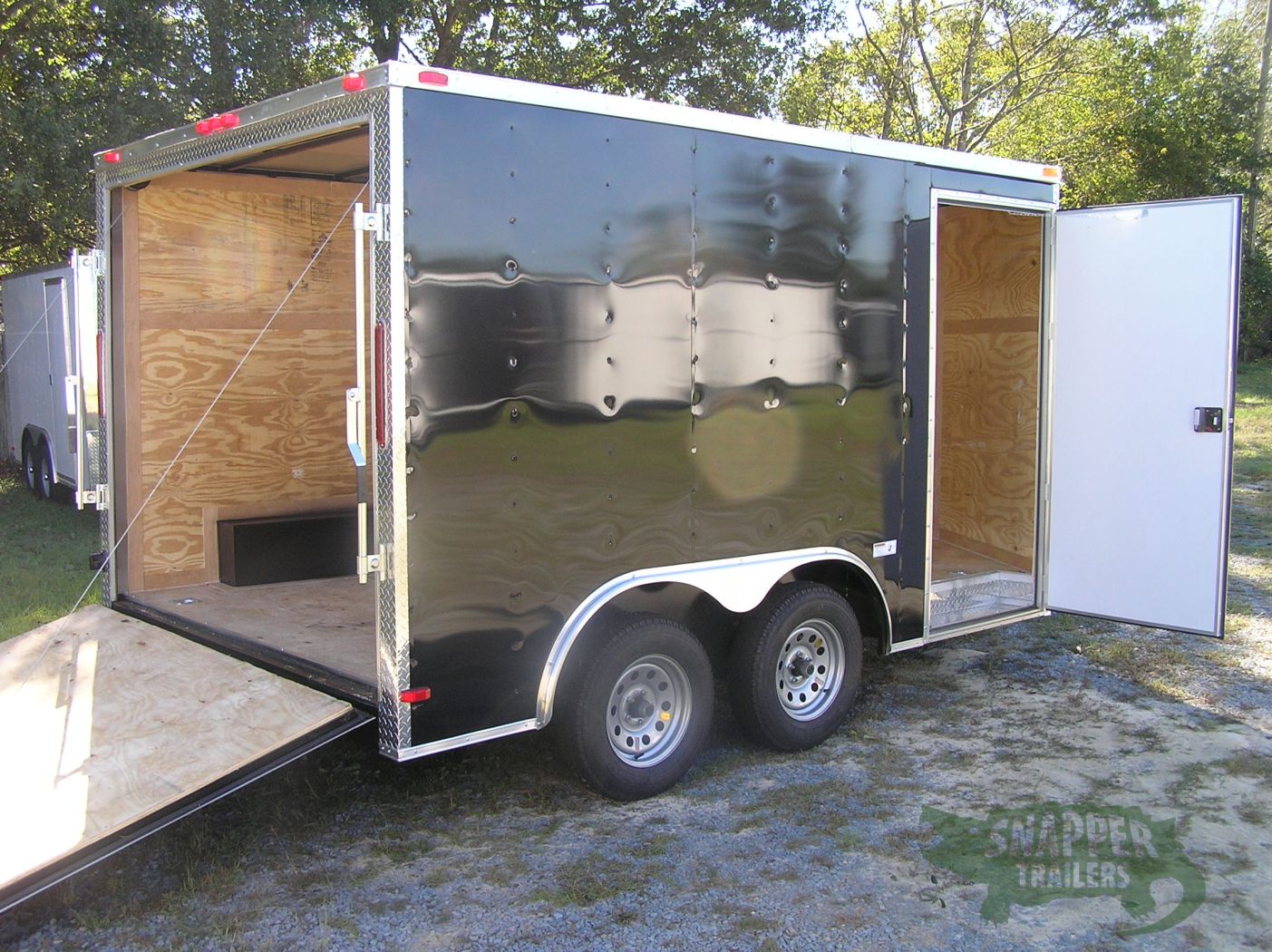 South Georgia Cargo 8.5x12 TA Trailer - Black, Ramp, Side Door - Image 8