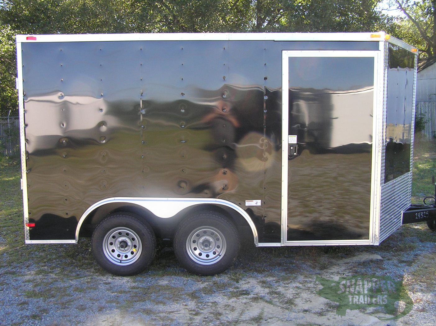South Georgia Cargo 8.5x12 TA Trailer - Black, Ramp, Side Door