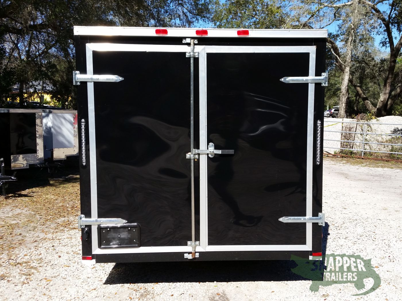 Quality Cargo 7x12 SA Trailer - Black, Barn Doors, Side Door, Brakes, Extra Height - Image 8