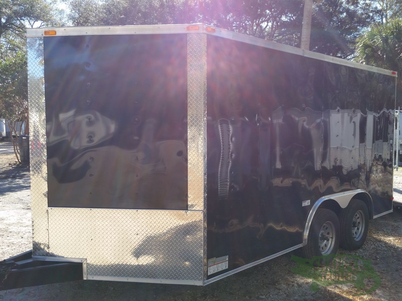 South Georgia Cargo 8.5x14 TA Trailer - Black, Ramp, Side Door - Image 2