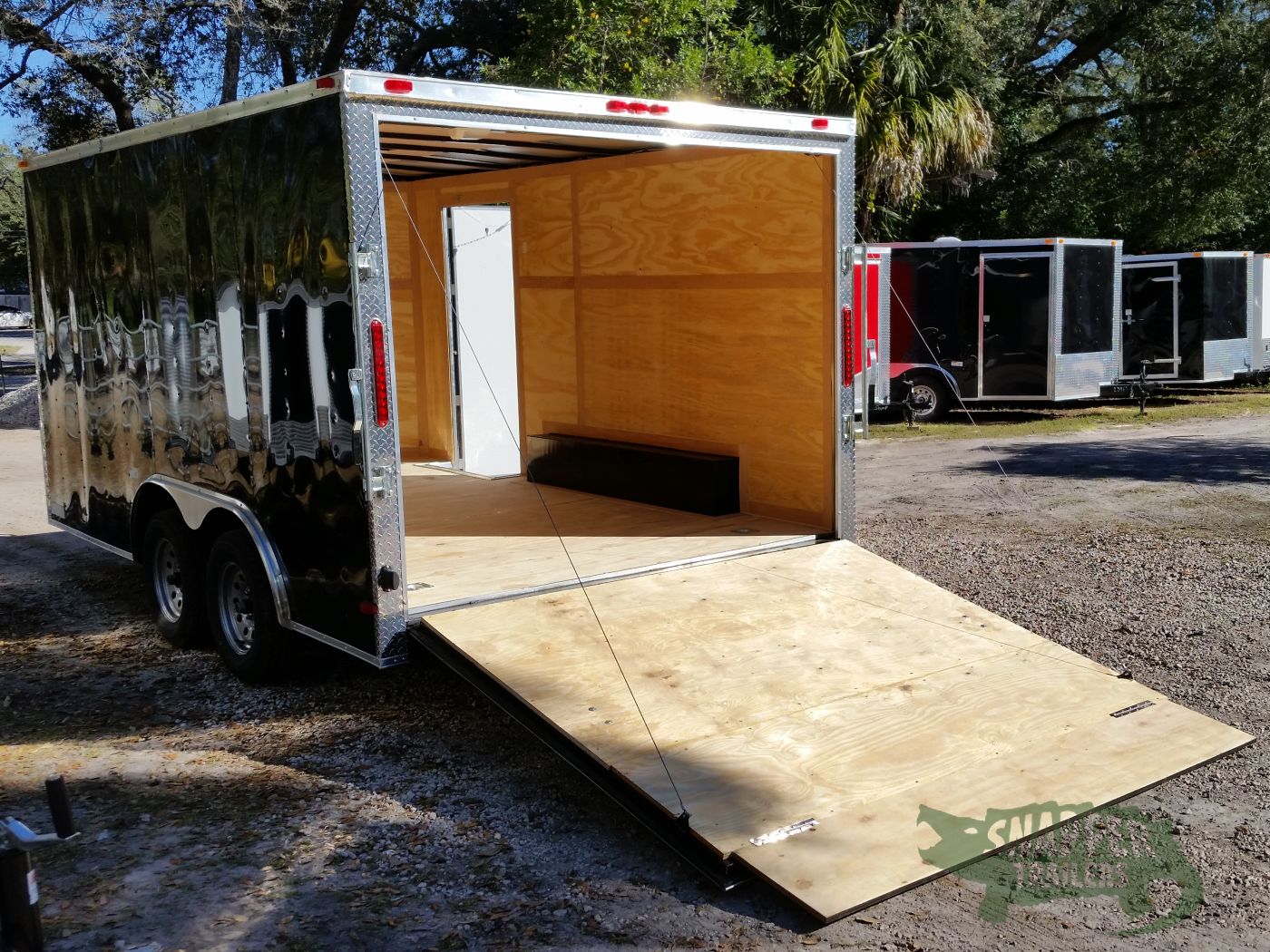 South Georgia Cargo 8.5x14 TA Trailer - Black, Ramp, Side Door - Image 4