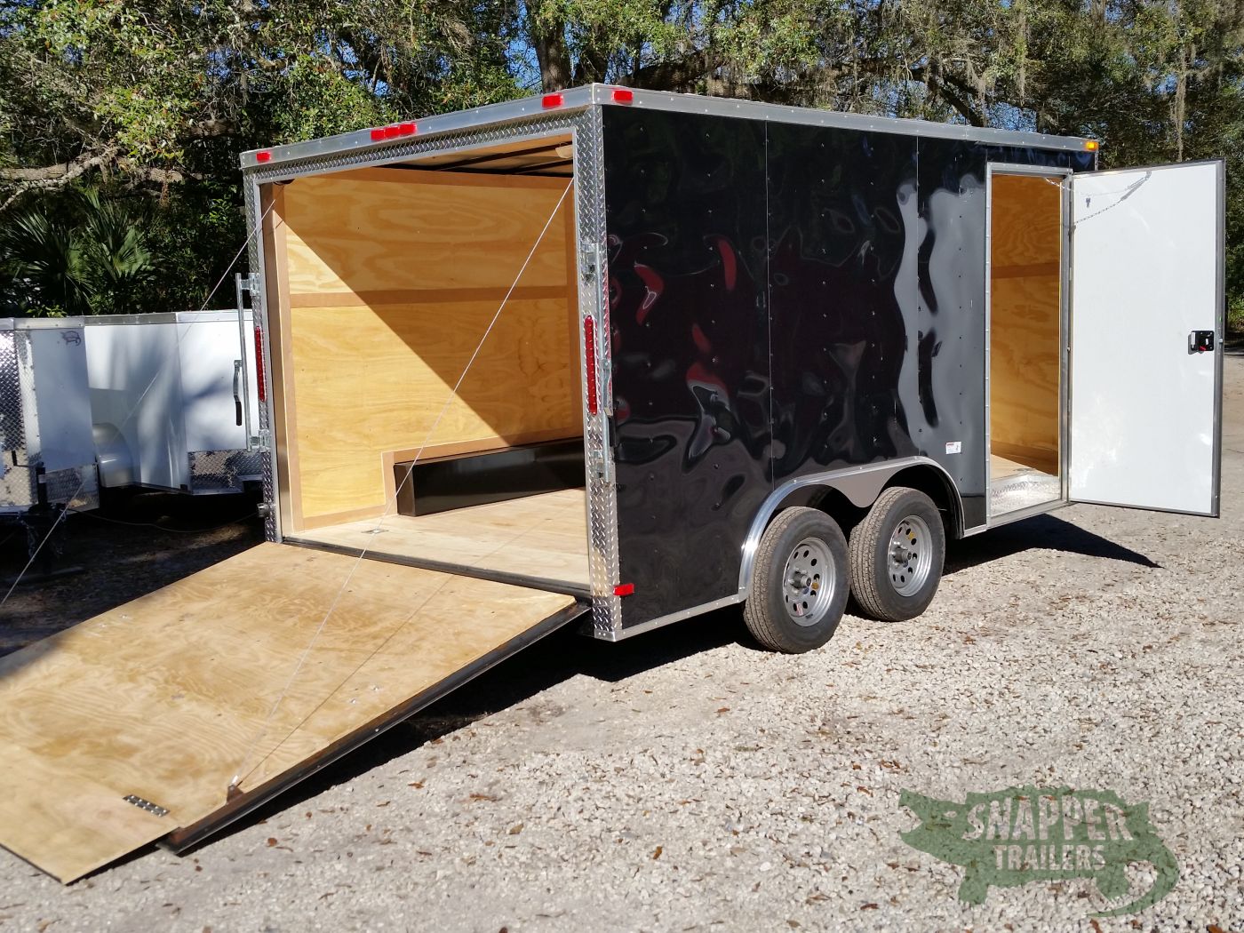 South Georgia Cargo 8.5x14 TA Trailer - Black, Ramp, Side Door - Image 8