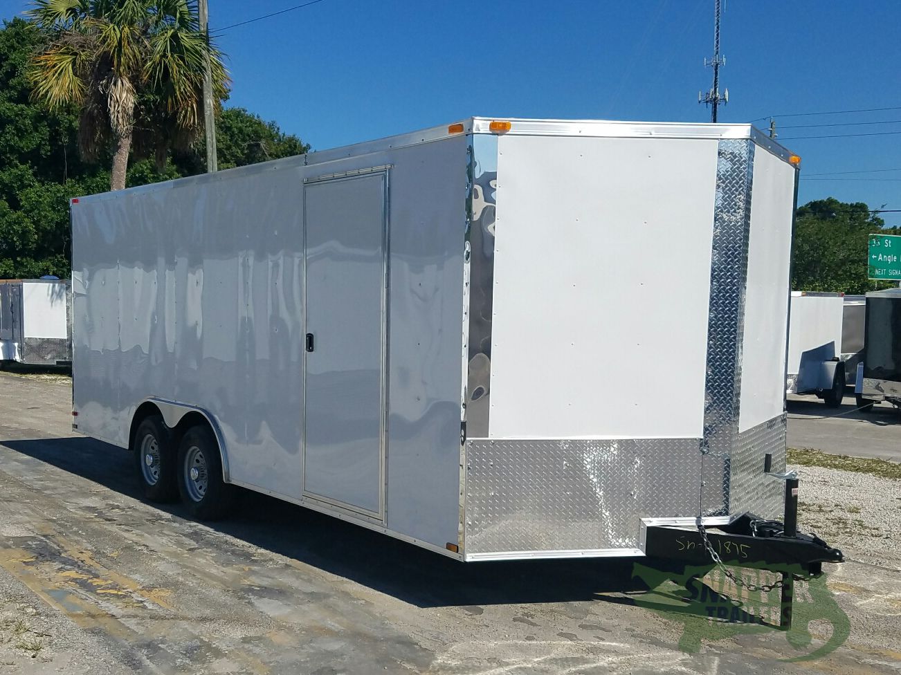 Quality Cargo 8.5x20 TA Trailer - White, Ramp, Side Door, D-Rings, 5K Axles, and Radials - Image 13