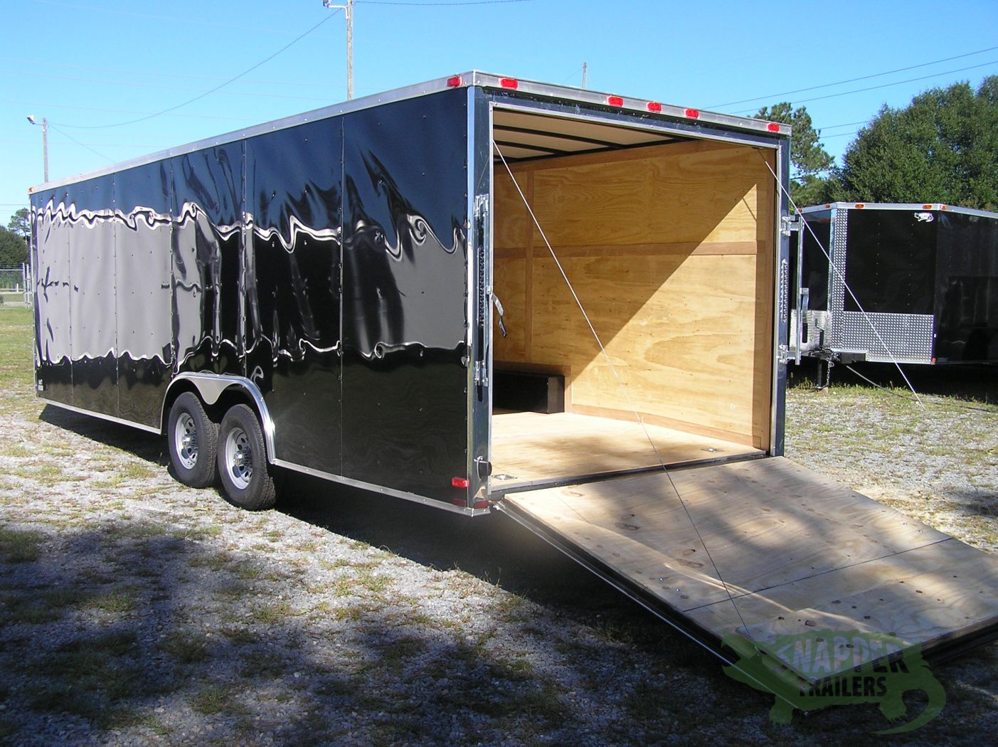 Quality Cargo 8.5x24 TA Trailer - Black, Ramp, Side Door, D-Rings, and 5K Axles - Image 4