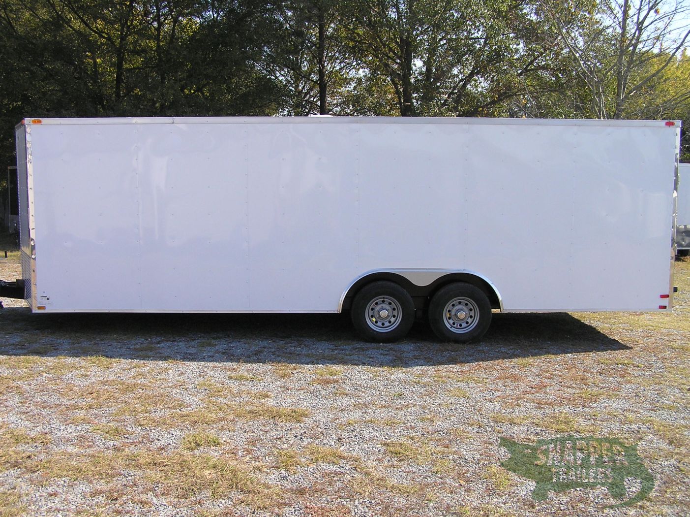 Quality Cargo 8.5x24 TA Trailer - White, Ramp, Side Door, D-Rings, 5K Axles, and Radials - Image 3