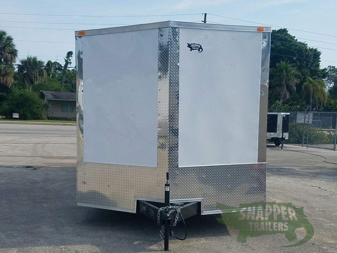 Quality Cargo 8.5x24 TA Trailer - White, Ramp, Side Door, D-Rings, 5K Axles, Extra Height - Image 14