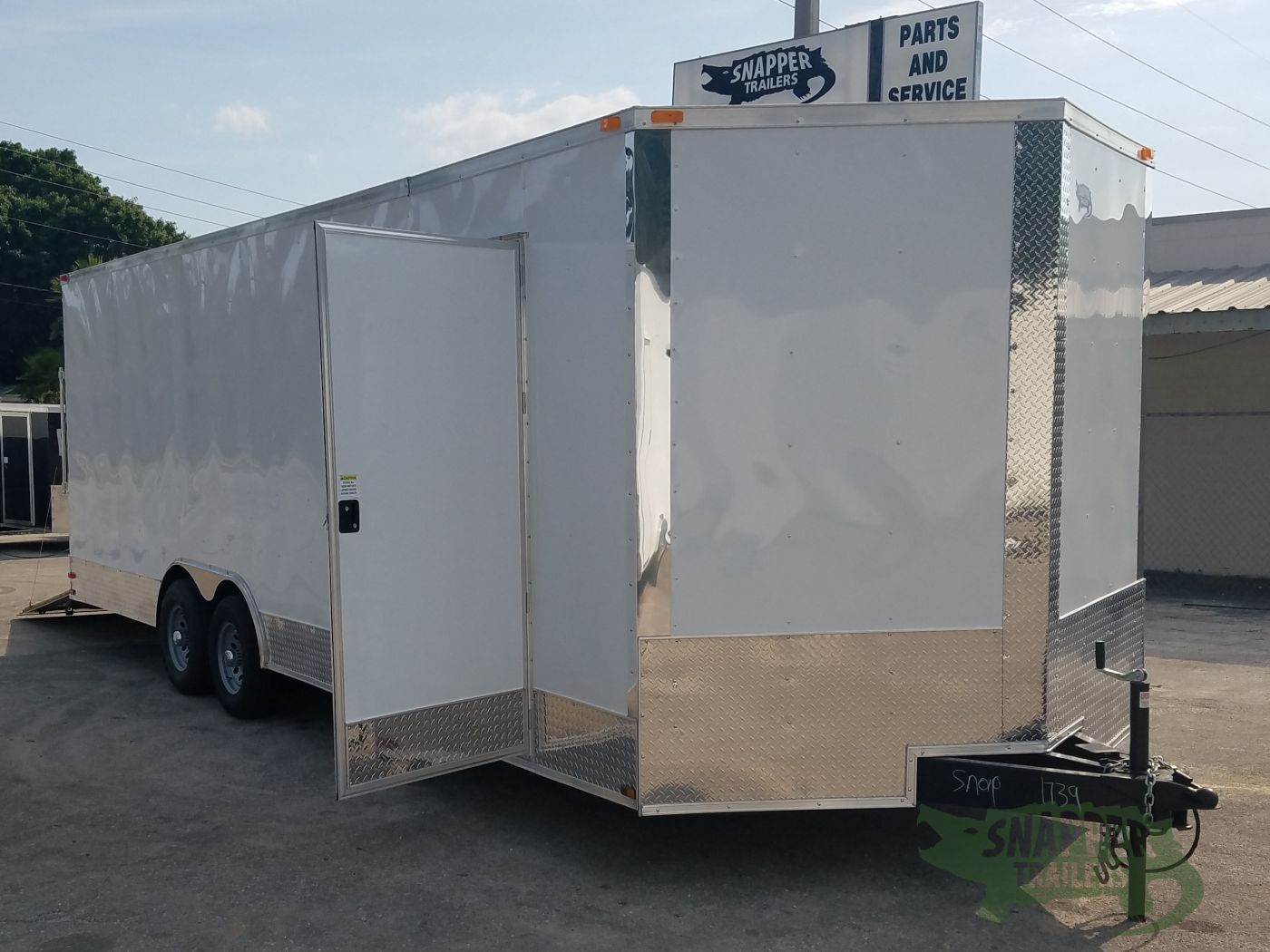 Quality Cargo 8.5x24 TA Trailer - White, Ramp, Side Door, D-Rings, 5K Axles, Extra Height - Image 12