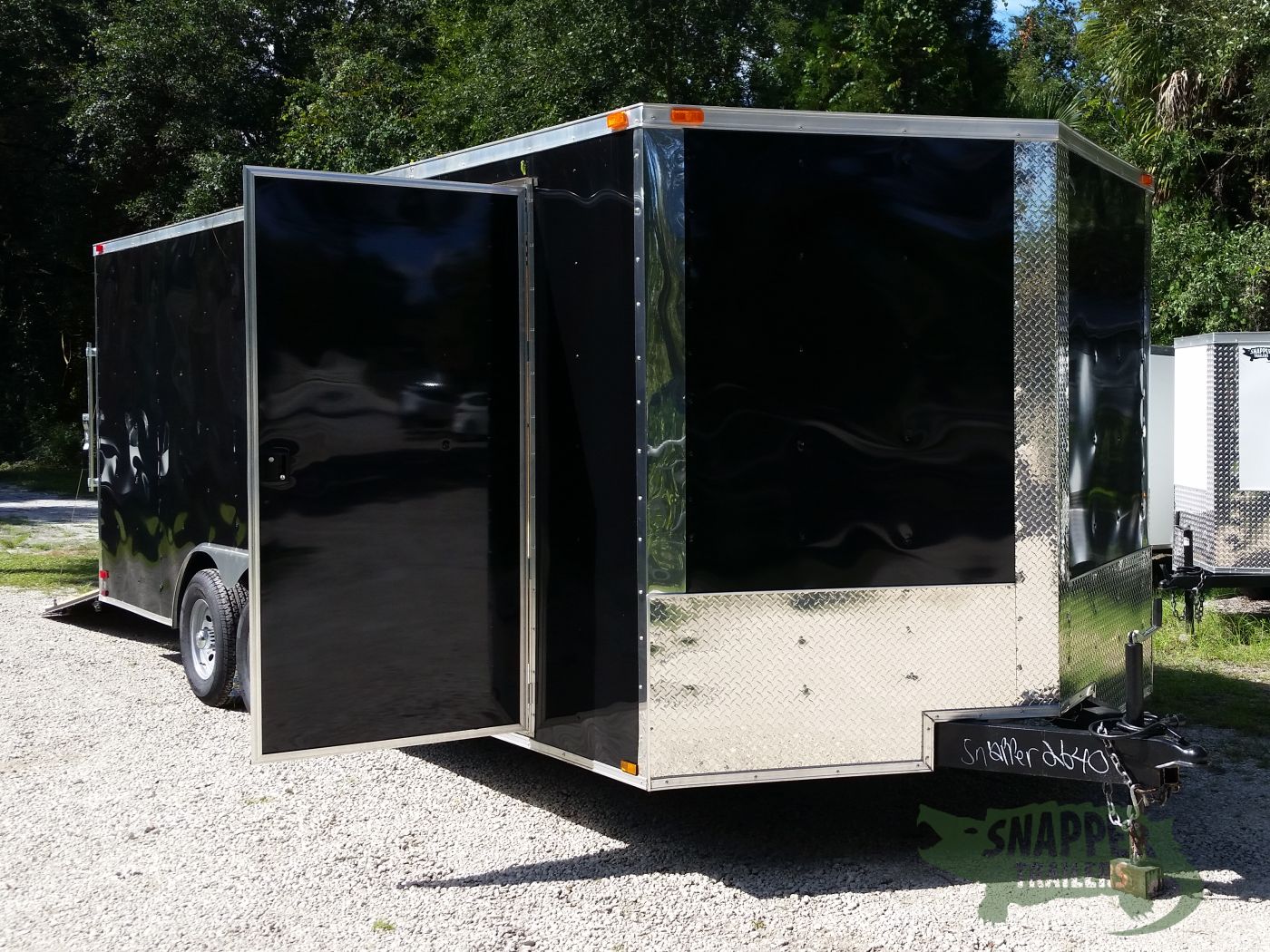 Quality Cargo 8.5x20 TA Trailer - Black, Ramp, Side Door, D-Rings, 5K Axles, and Radials - Image 11