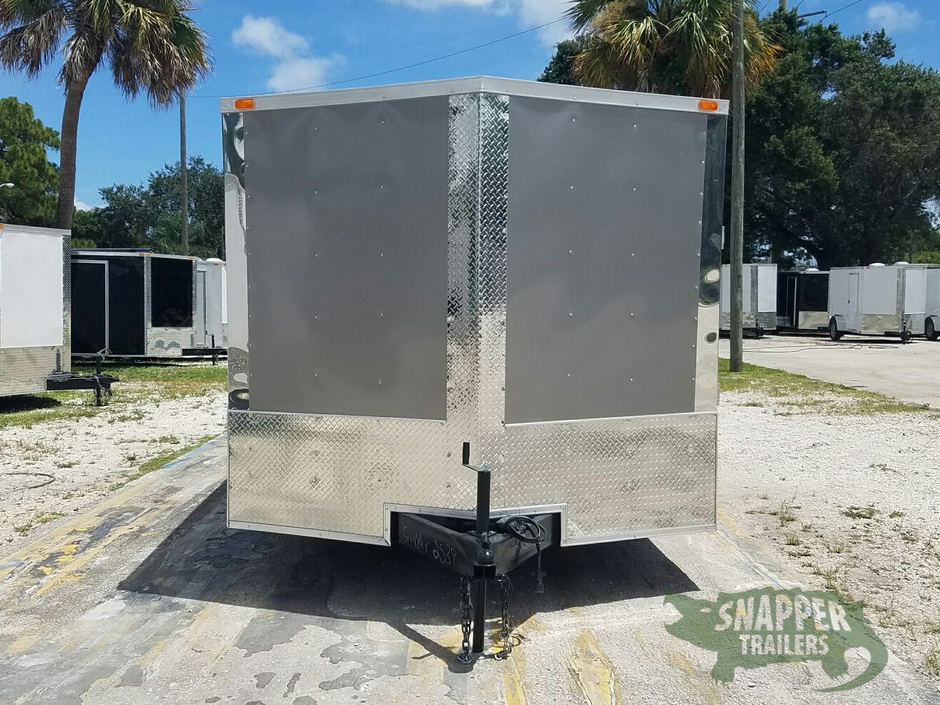 Quality Cargo 8.5x20 TA Trailer - Pewter, Ramp, Side Door, D-Rings, 5K Axles, Radials, Side Ramp - Image 17