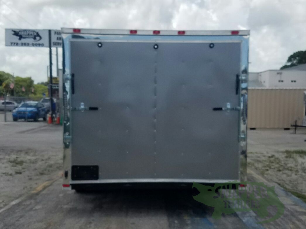 Quality Cargo 8.5x20 TA Trailer - Pewter, Ramp, Side Door, D-Rings, 5K Axles, Radials, Side Ramp - Image 9