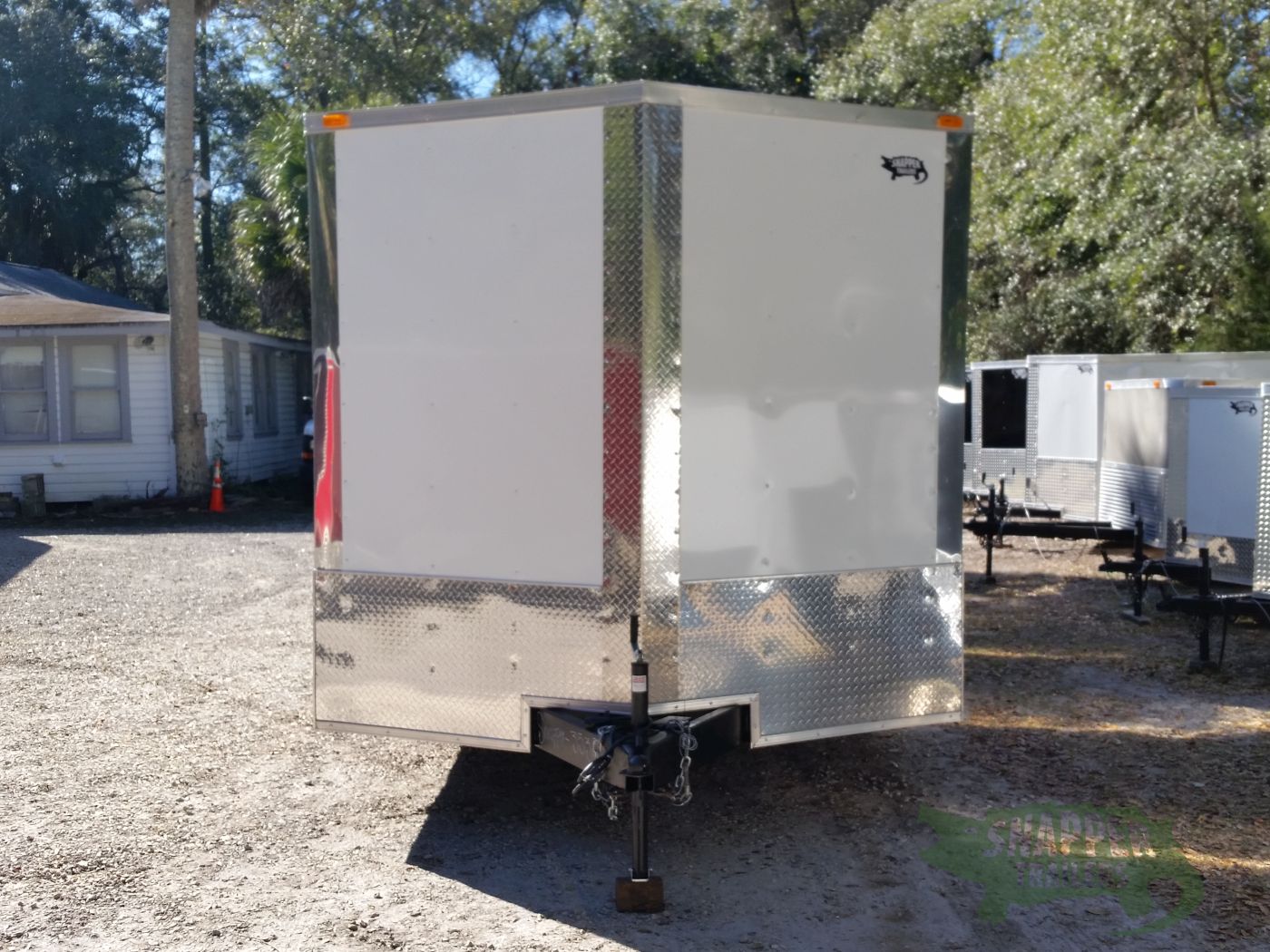 Quality Cargo 8.5x20 TA Trailer - White, Ramp, Side Door, D-Rings, 5K Axles, Radials, Extra Height - Image 13