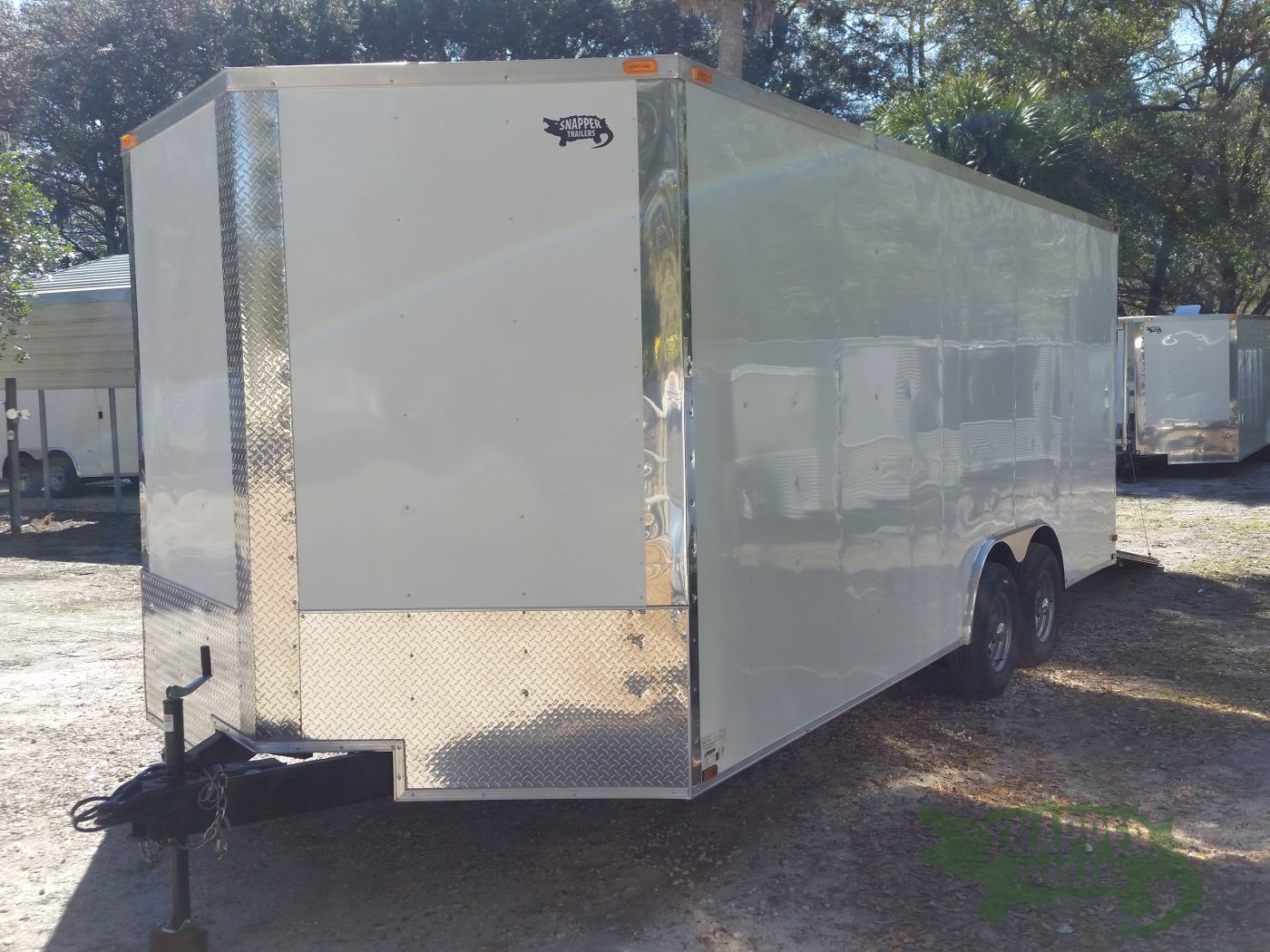 Quality Cargo 8.5x20 TA Trailer - White, Ramp, Side Door, D-Rings, 5K Axles, Radials, Extra Height - Image 2