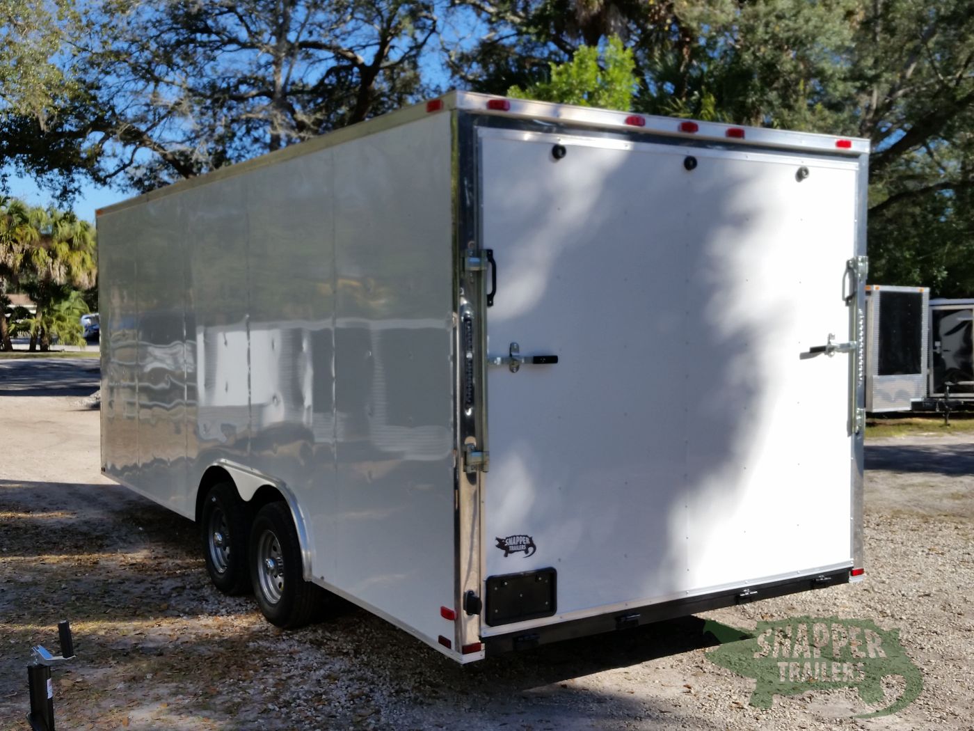 Quality Cargo 8.5x20 TA Trailer - White, Ramp, Side Door, D-Rings, 5K Axles, Radials, Extra Height - Image 5