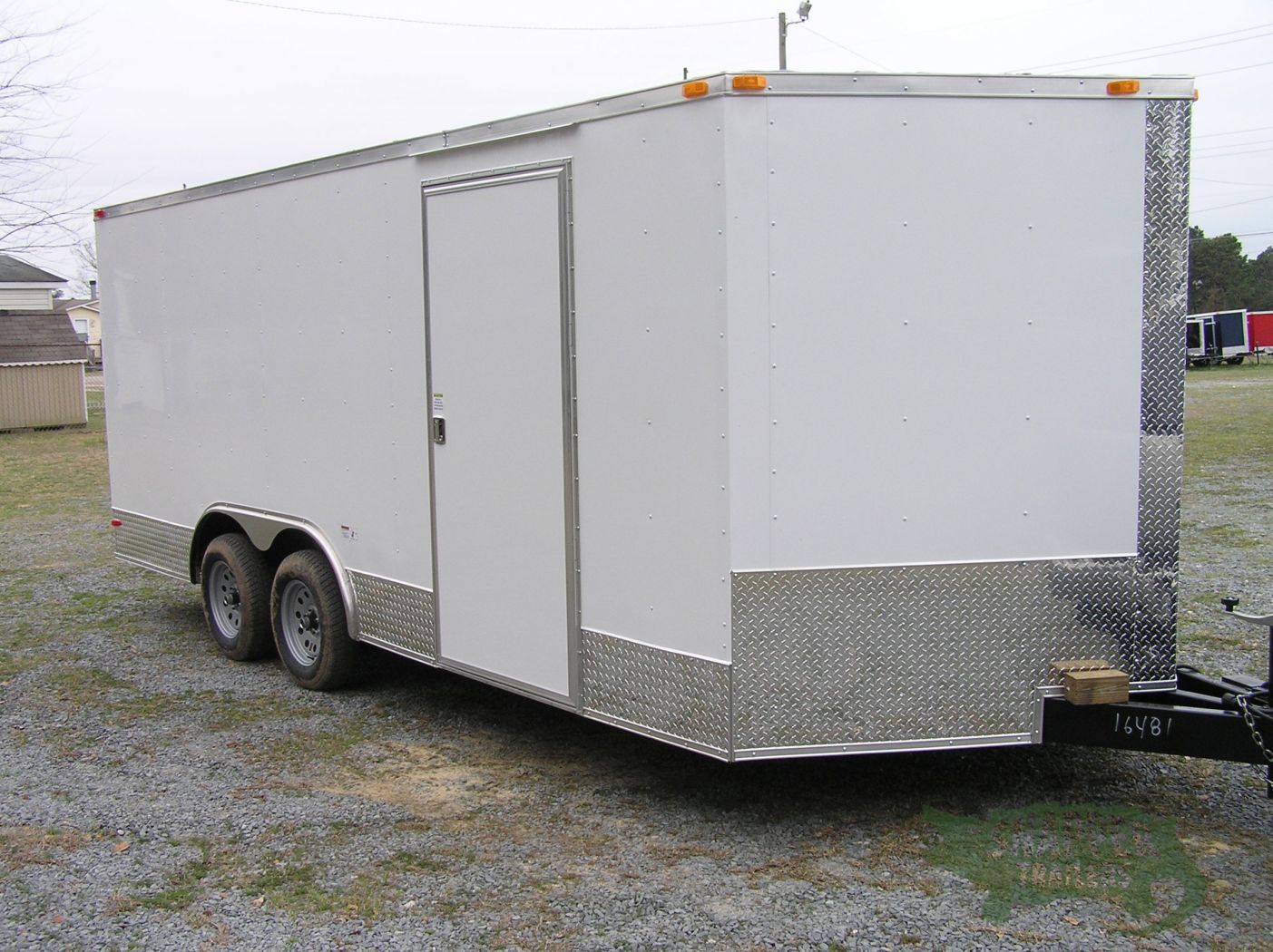South Georgia Cargo 8.5x18 TA Trailer - White, Ramp, Side Door, ATP Trim - Image 12