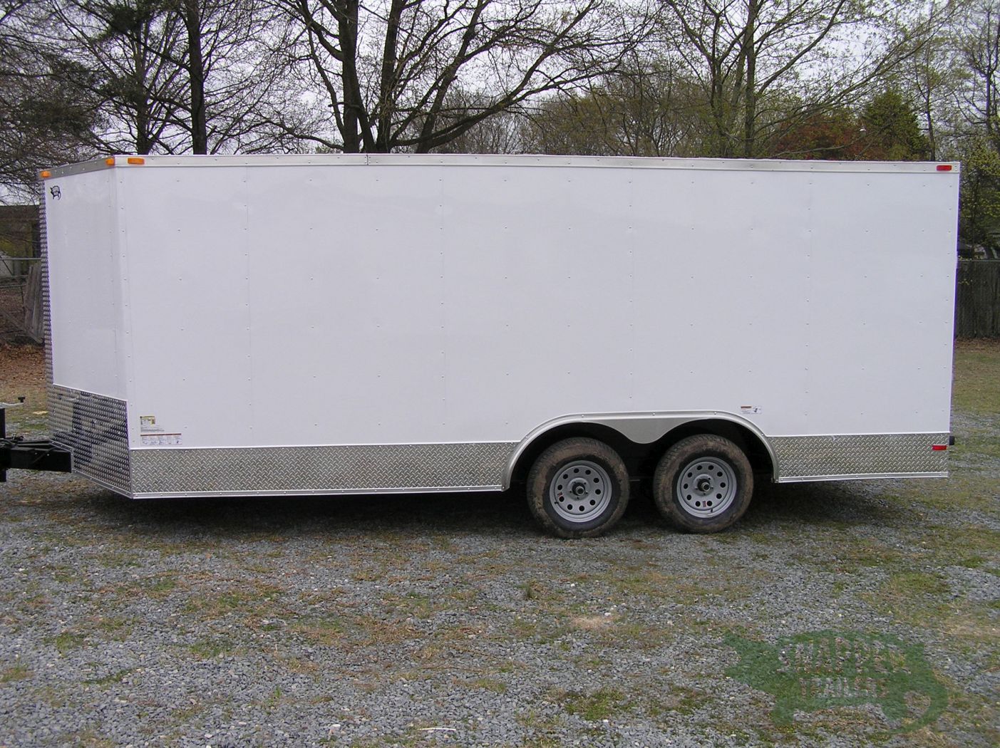 South Georgia Cargo 8.5x18 TA Trailer - White, Ramp, Side Door, ATP Trim - Image 3
