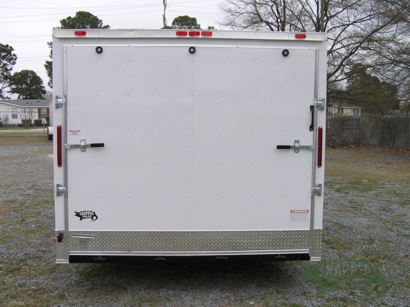 South Georgia Cargo 8.5x18 TA Trailer - White, Ramp, Side Door, ATP Trim - Image 7