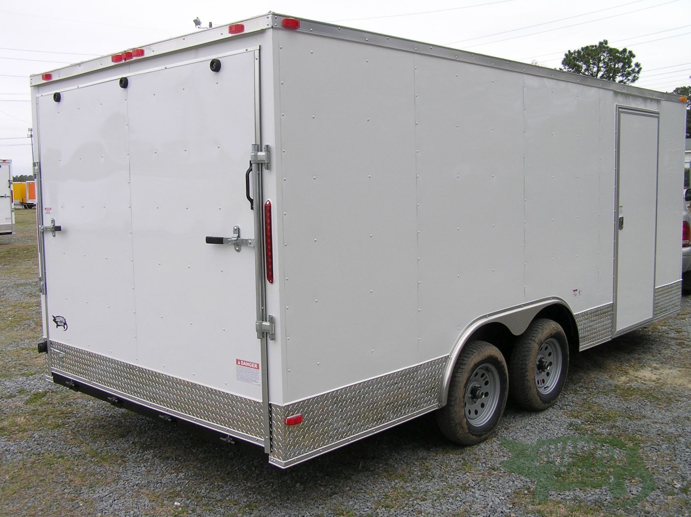 South Georgia Cargo 8.5x18 TA Trailer - White, Ramp, Side Door, ATP Trim - Image 9