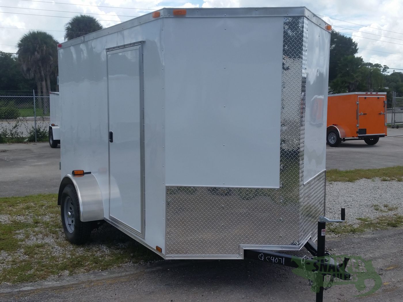 Quality Cargo 6x10 SA Trailer - White, Double Barn Doors, Side Door, Extra Height - Image 13