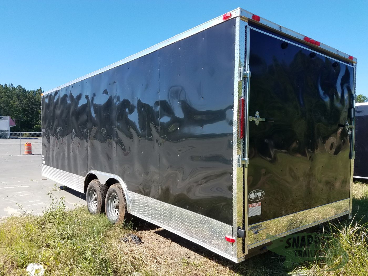 South Georgia Cargo 8.5x24 TA Trailer - Black, Ramp, Side Door, 5K Axles, Flat Front, Extra Height - Image 3
