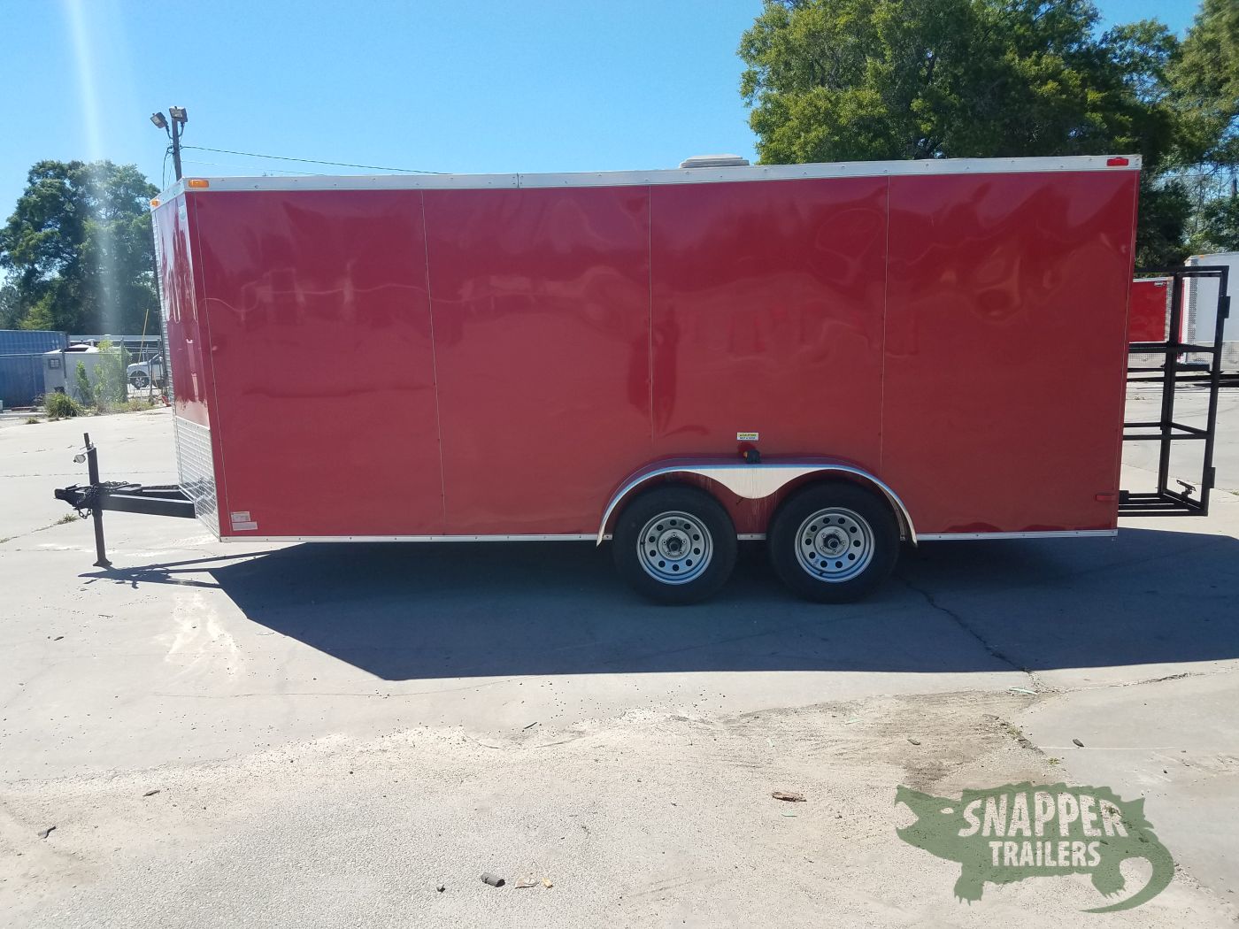 South Georgia Cargo 7x16 TA Trailer - Red, Concession, Electrical, Finished Interior, Options - Image 2