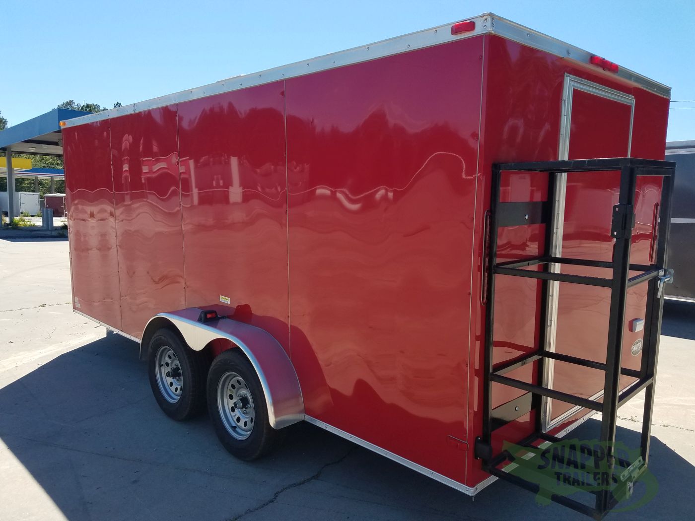 South Georgia Cargo 7x16 TA Trailer - Red, Concession, Electrical, Finished Interior, Options - Image 3