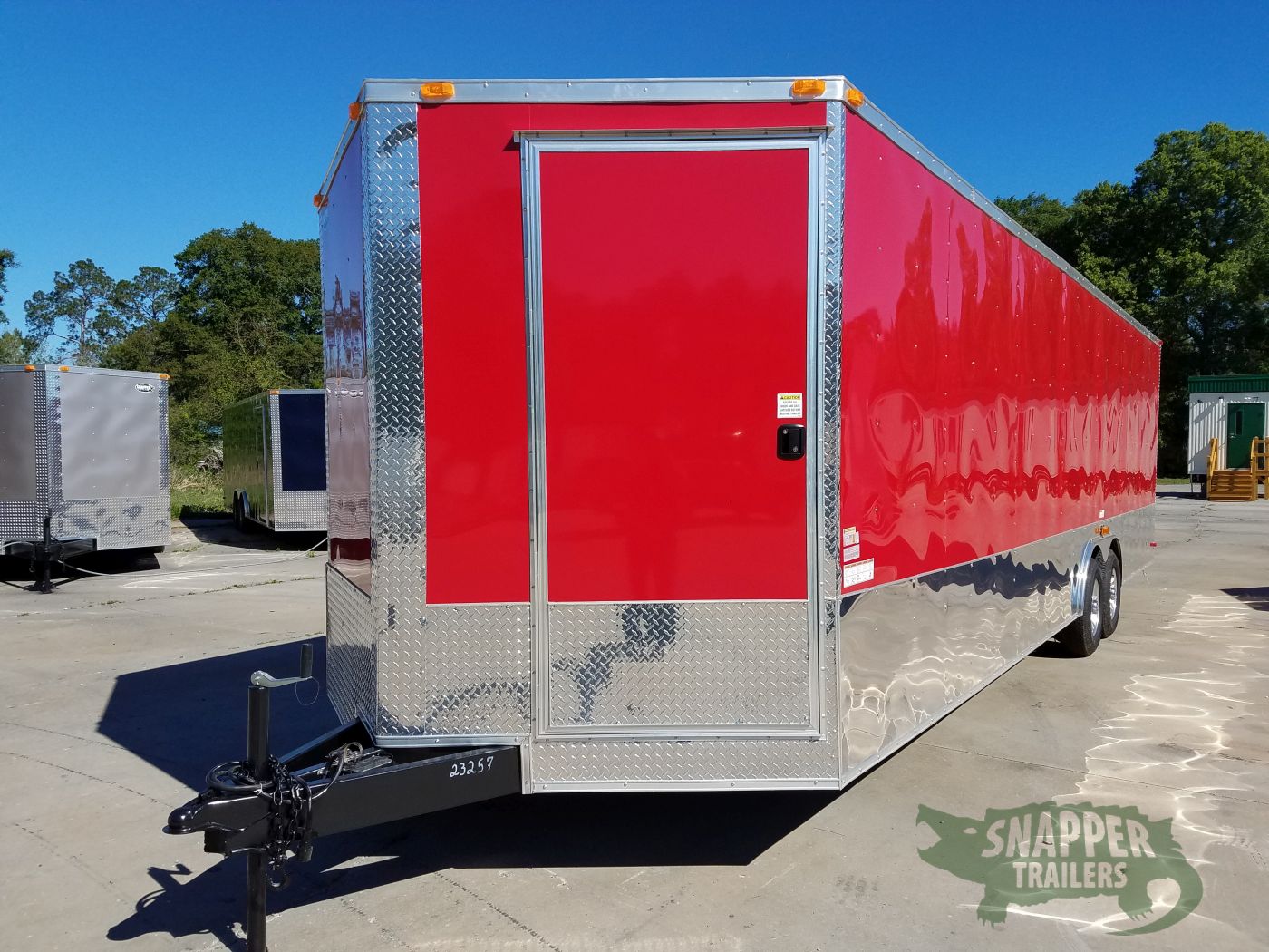 South Georgia Cargo 8.5x28 TA Trailer - Red, Concession Doors, AC, Electrical, Many Options - Image 2