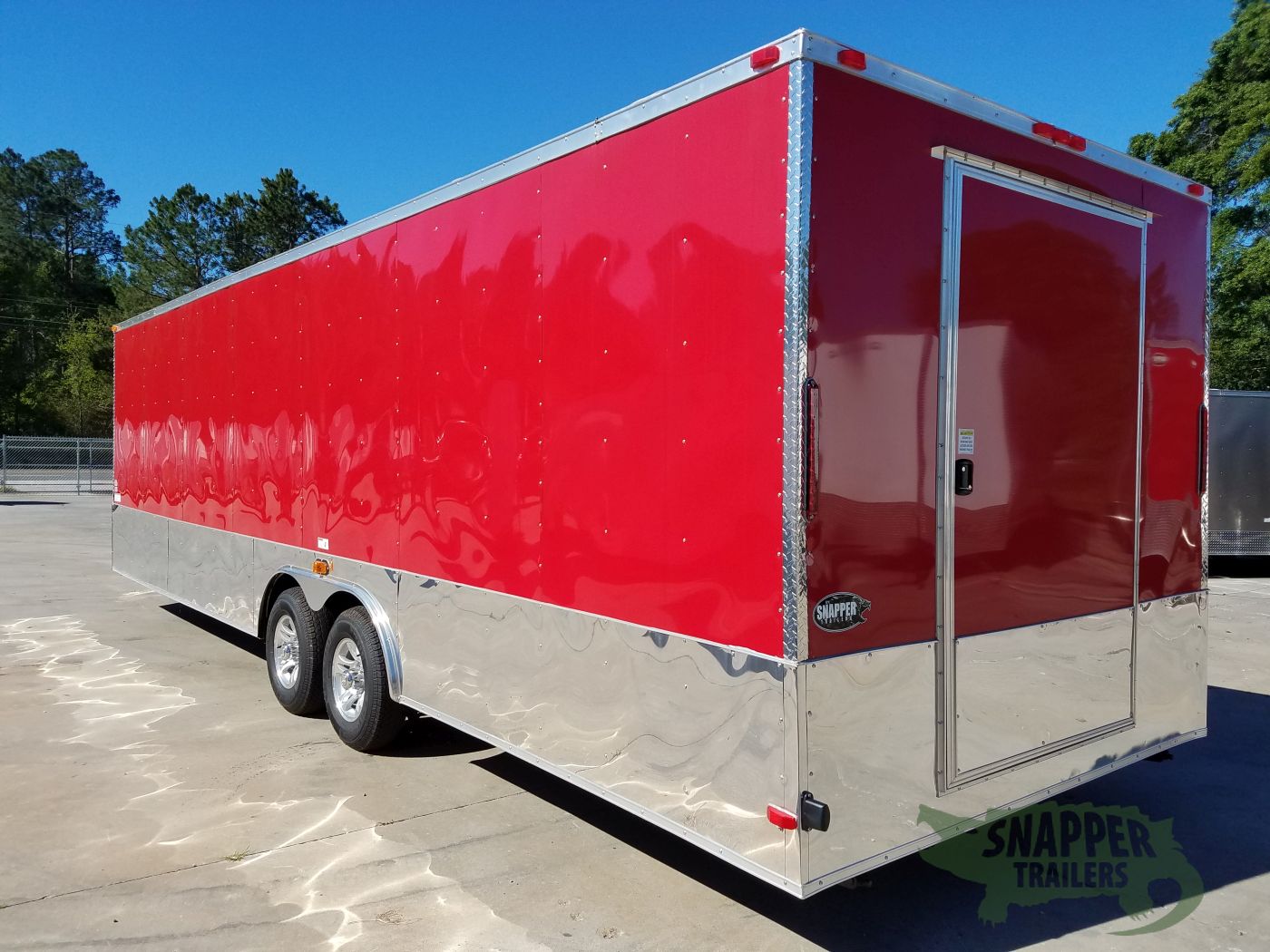 South Georgia Cargo 8.5x28 TA Trailer - Red, Concession Doors, AC, Electrical, Many Options - Image 4