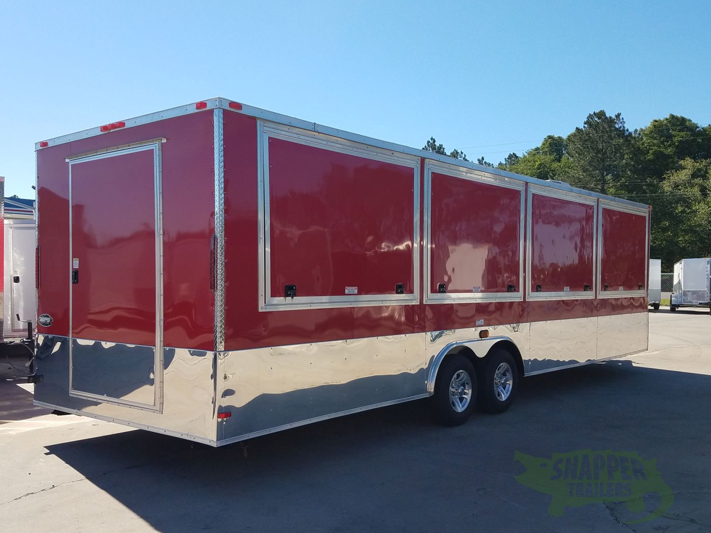 South Georgia Cargo 8.5x28 TA Trailer - Red, Concession Doors, AC, Electrical, Many Options - Image 6