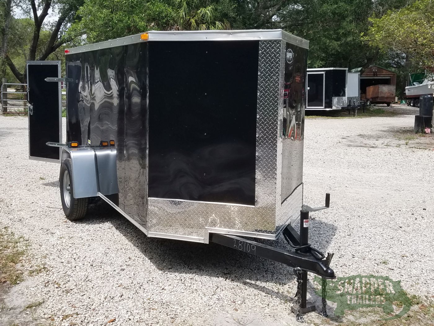South Georgia Cargo 5x10 SA Trailer - Black, Double Doors - Image 14