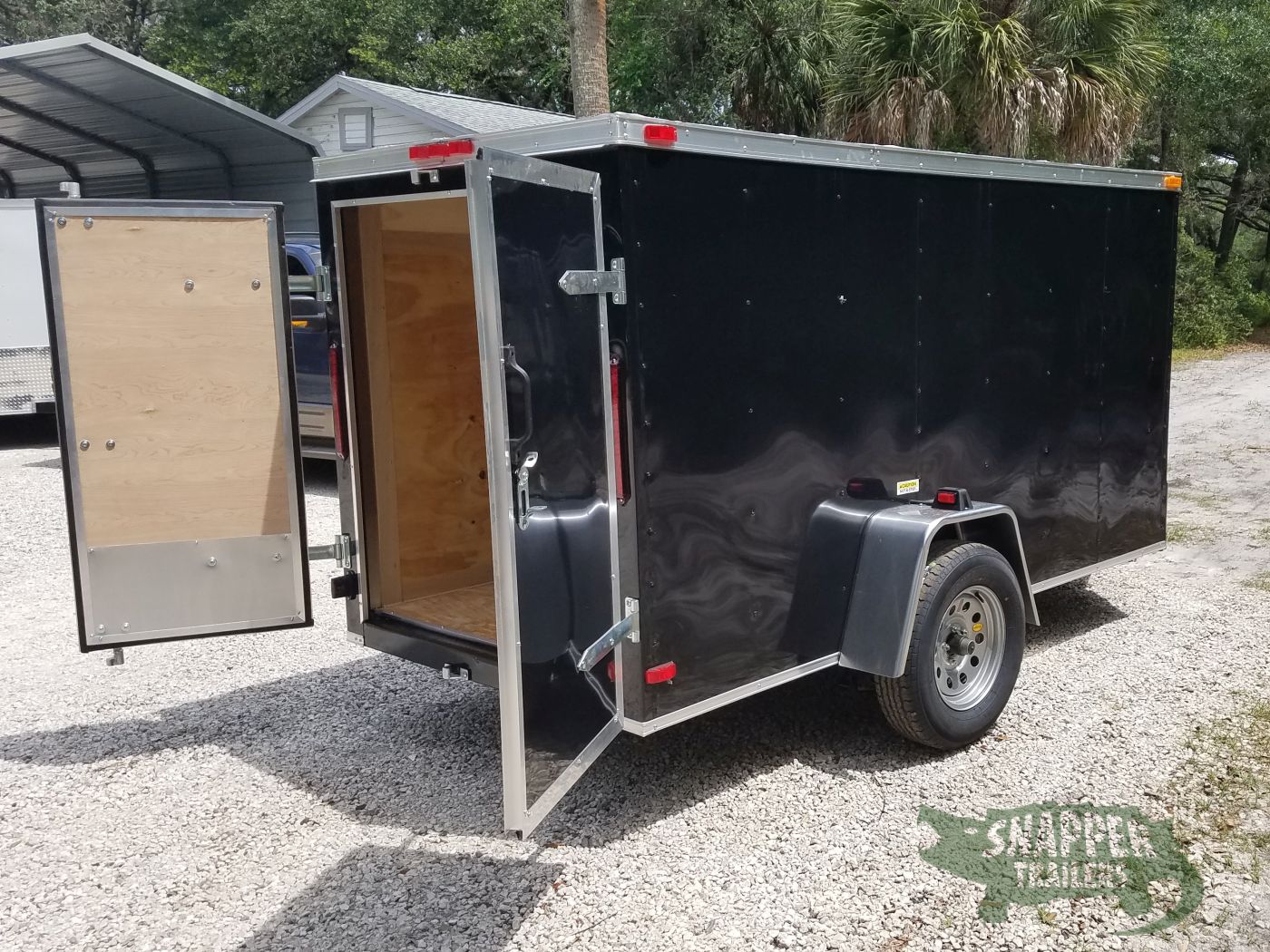 South Georgia Cargo 5x10 SA Trailer - Black, Double Doors - Image 10