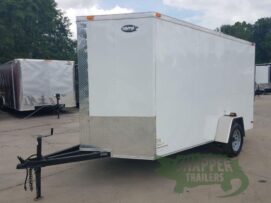 Alternative view of South Georgia Cargo 6x12 SA Trailer - White, Ramp, Side Door, Extra Height, Extended Tongue, E-Track