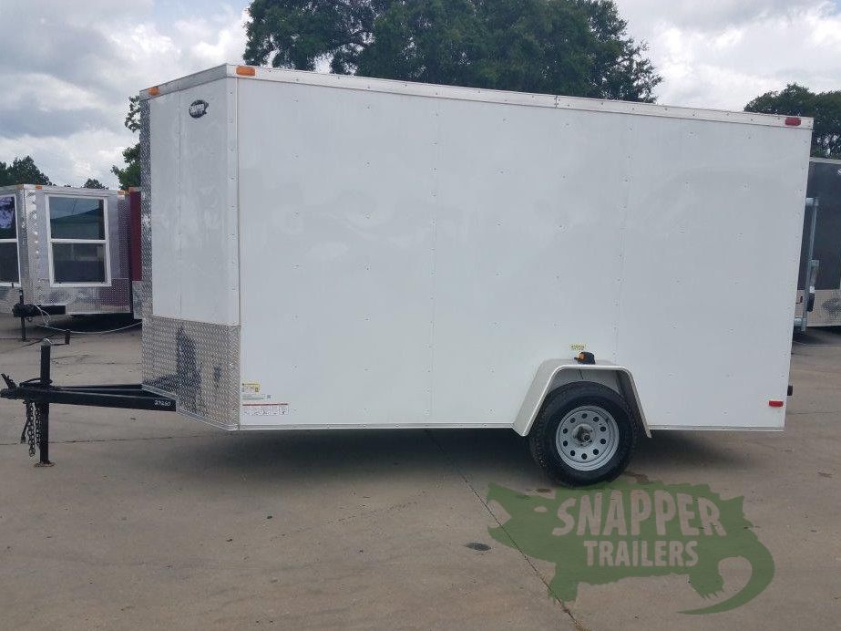 South Georgia Cargo 6x12 SA Trailer - White, Ramp, Side Door, Extra Height, Extended Tongue, E-Track - Image 3
