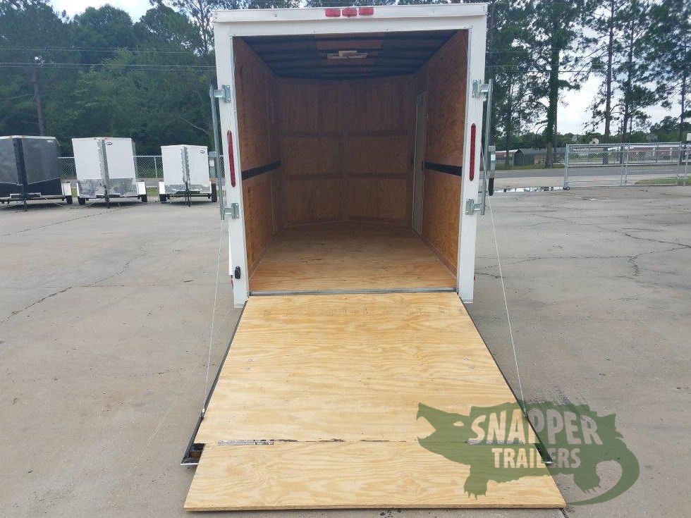 South Georgia Cargo 6x12 SA Trailer - White, Ramp, Side Door, Extra Height, Extended Tongue, E-Track - Image 5
