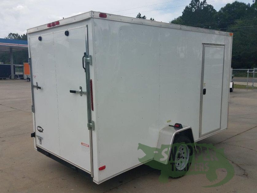 South Georgia Cargo 6x12 SA Trailer - White, Ramp, Side Door, Extra Height, Extended Tongue, E-Track - Image 7