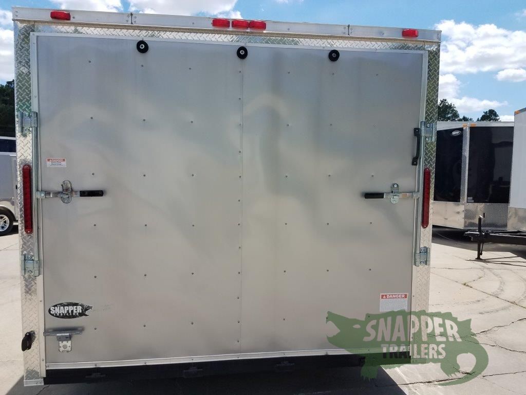 South Georgia Cargo 8.5x20 TA Trailer - Silver Frost, flat Front, Electric, Escape Door - Image 7