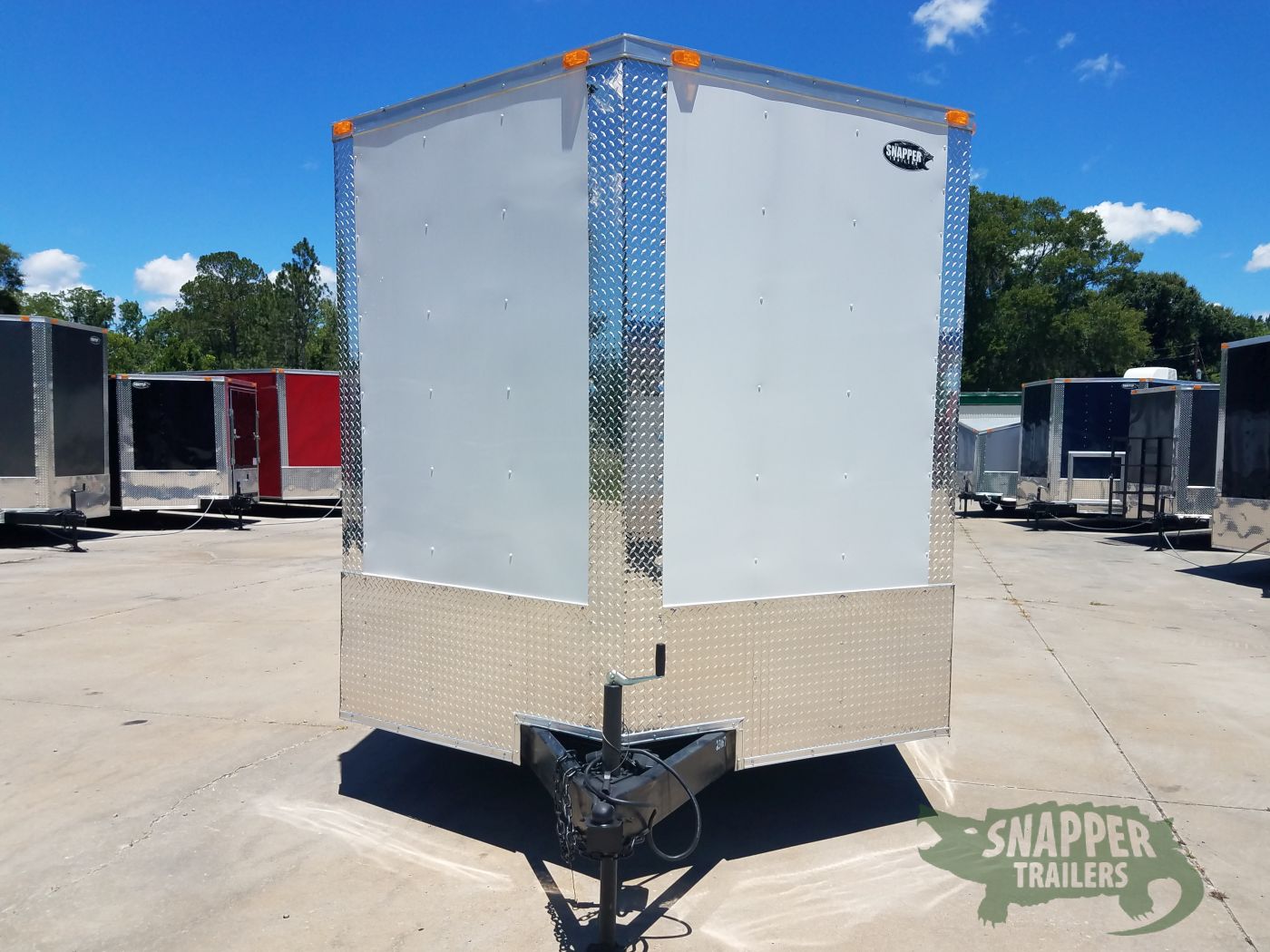 South Georgia Cargo 8.5x24 TA Trailer - White, Ramp, Side Door, Extra Height, Bias - Image 10