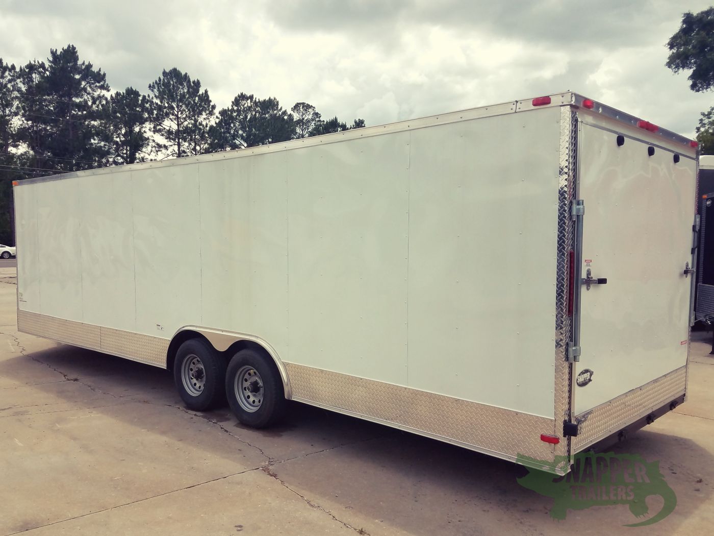 South Georgia Cargo 8.5x26 TA Trailer - White, Ramp, Side Door, Extra Roof Vent, ATP Wrap - Image 3