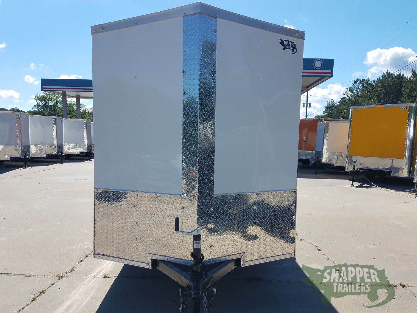 Quality Cargo 6x12 SA Trailer - White, Double Doors, Side Door, Extra Height, Side Vents - Image 10