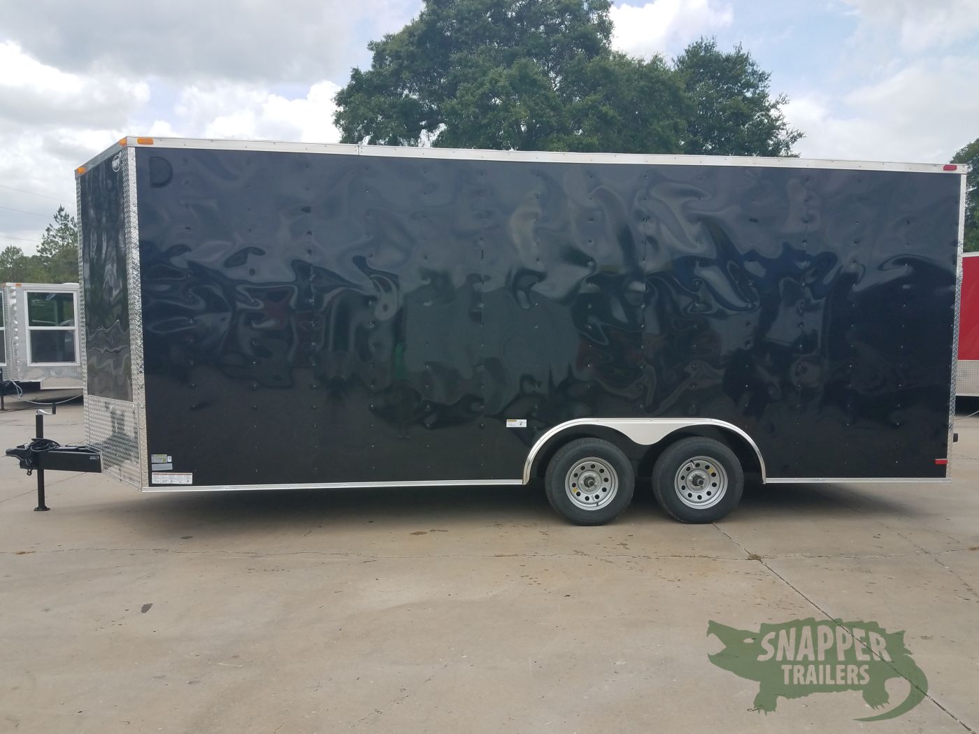 South Georgia Cargo 8.5x20 TA Trailer - Black, Ramp, Side Door, +12 Height, Stab Jacks, One Piece Al Roof, ATP Trans Flap, Side Vents - Image 3