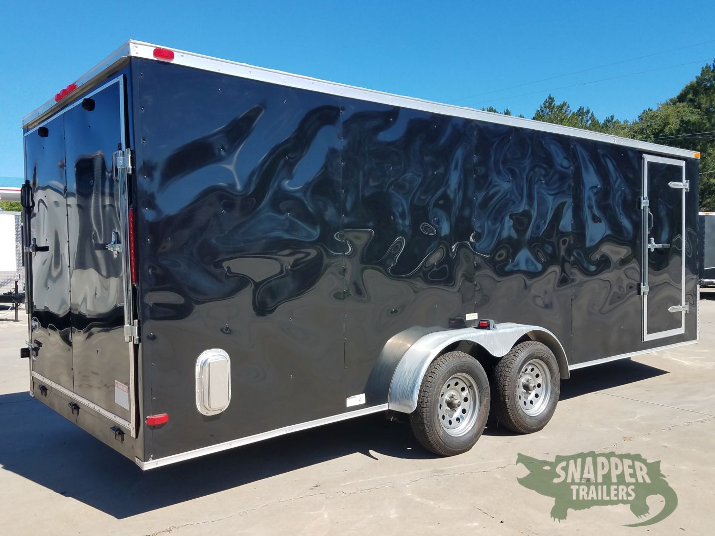 South Georgia Cargo 7x20 TA Trailer - Black, Ramp, Side Door, Extra Ventilation - Image 7