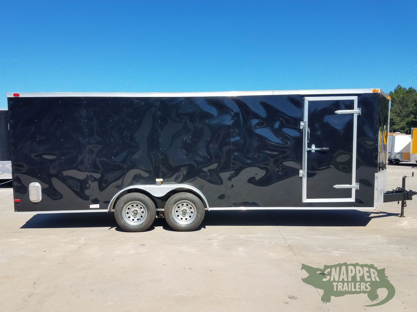 South Georgia Cargo 7x20 TA Trailer - Black, Ramp, Side Door, Extra Ventilation