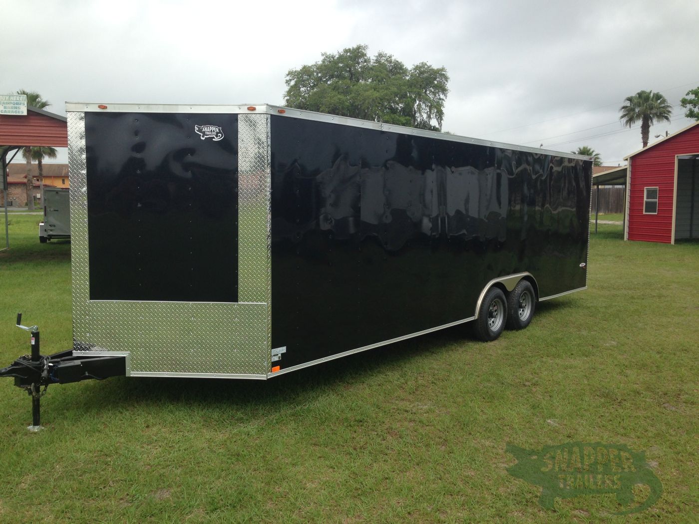 Freedom Trailers 8.5x26 TA Trailer - Black, Ramp, Side Door, D-Rings - Image 2