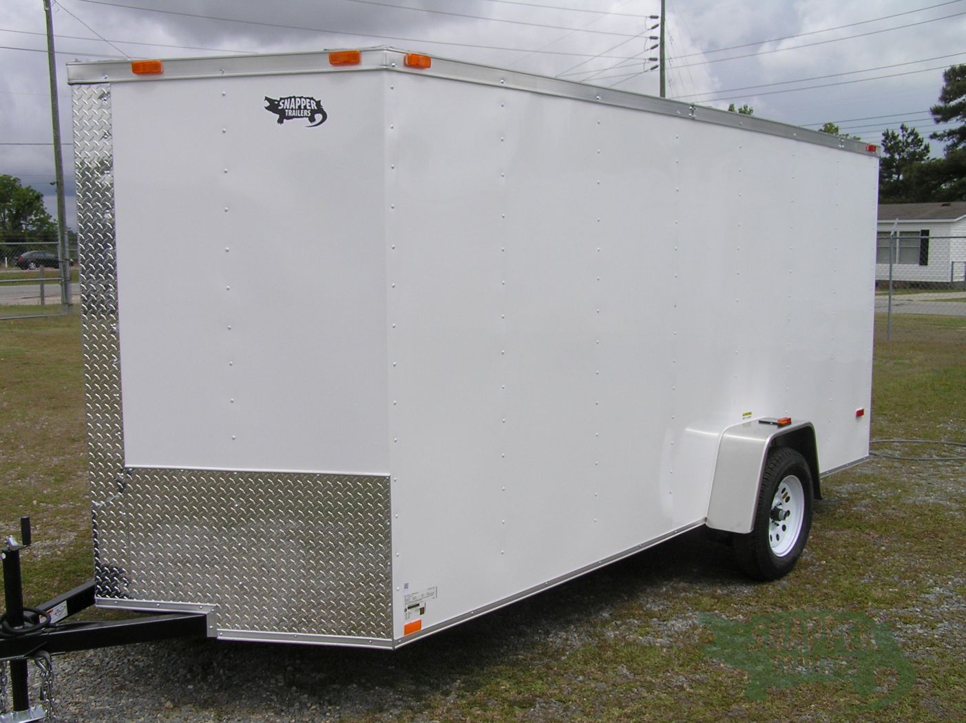 Freedom Trailers 6x14 SA Trailer - White, Ramp, Side Door, Extra Height - Image 2
