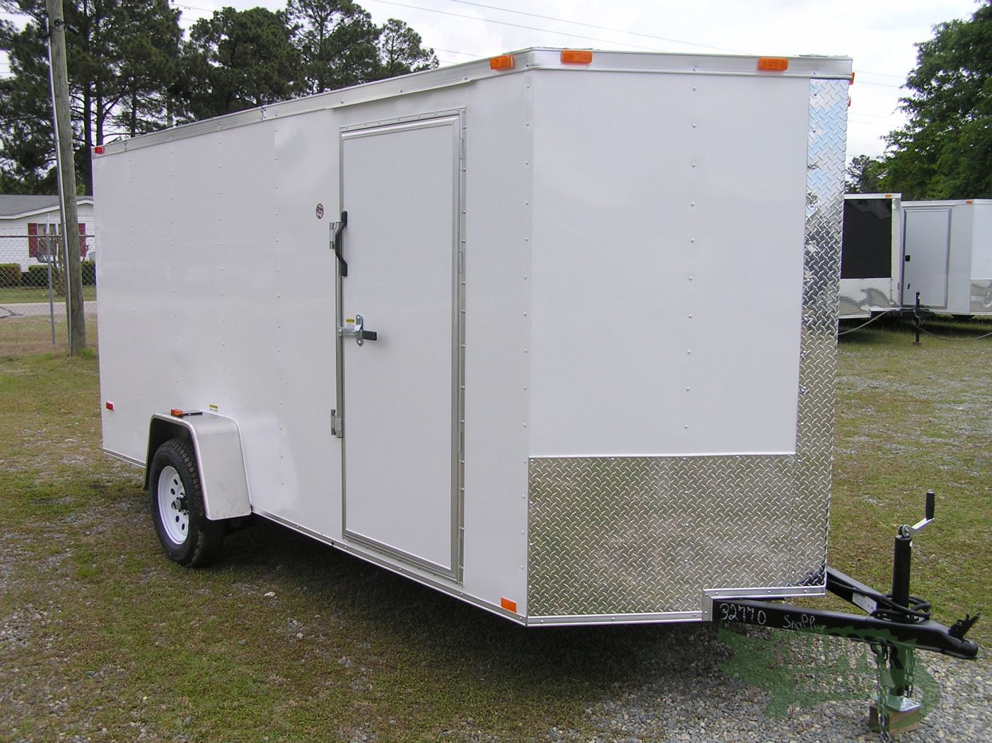 Freedom Trailers 6x14 SA Trailer - White, Ramp, Side Door, Extra Height - Image 12