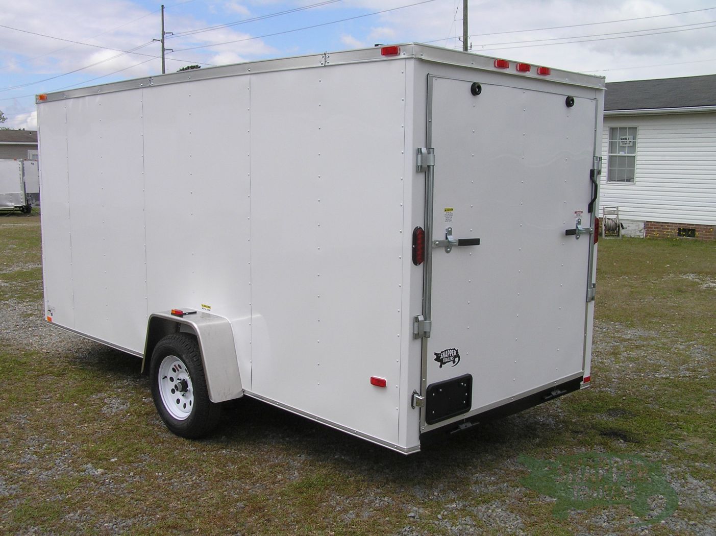 Freedom Trailers 6x14 SA Trailer - White, Ramp, Side Door, Extra Height - Image 5