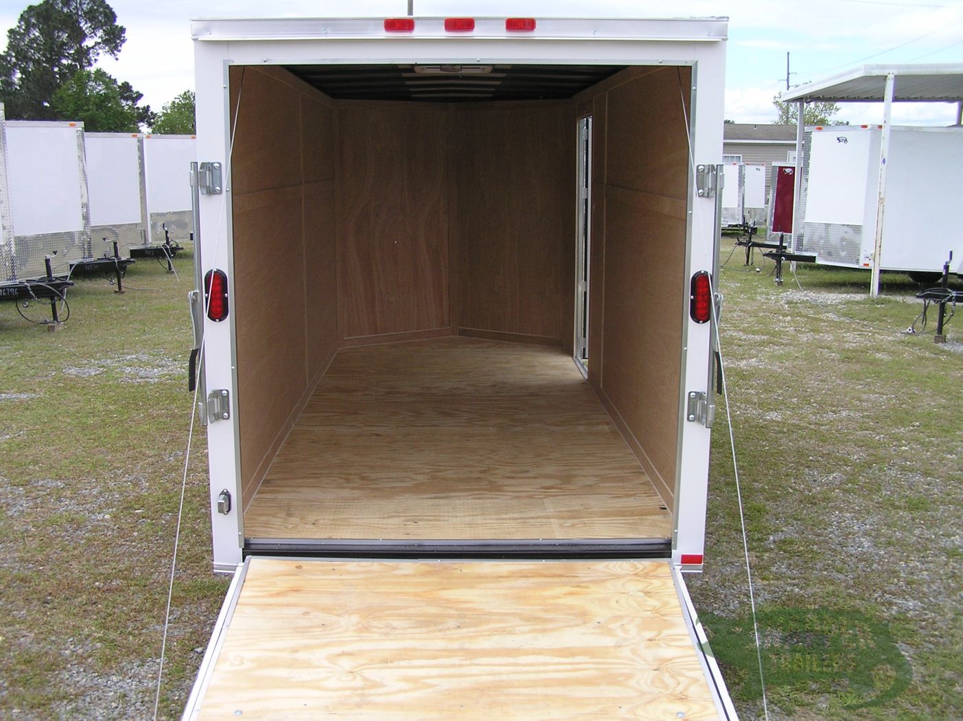 Freedom Trailers 6x14 SA Trailer - White, Ramp, Side Door, Extra Height - Image 6